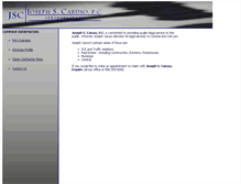 Tablet Screenshot of josephcarusolaw.com